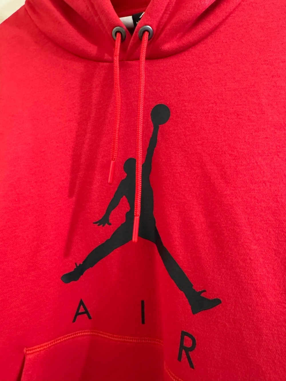 NEW Air Jordan Red & Black Pullover Hoodie - Picture 6 of 10